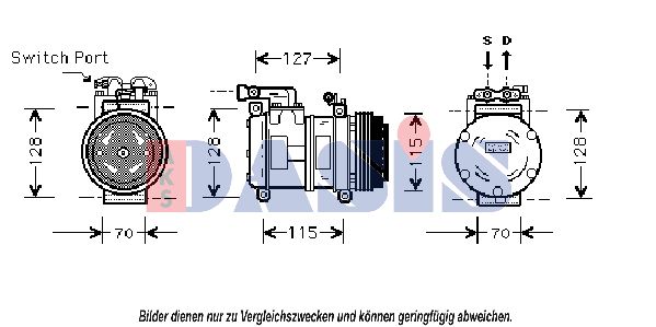 AKS DASIS Kompressor,kliimaseade 850996N